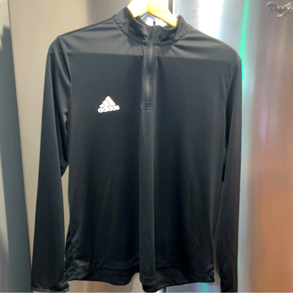 REEBOK black Shirt 3XL Play Dry ¼ Zip Pullover Workout Size 26-28 Polyester NEW